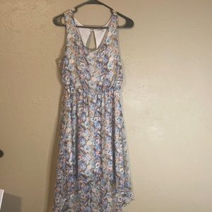Floral High to Low Dress